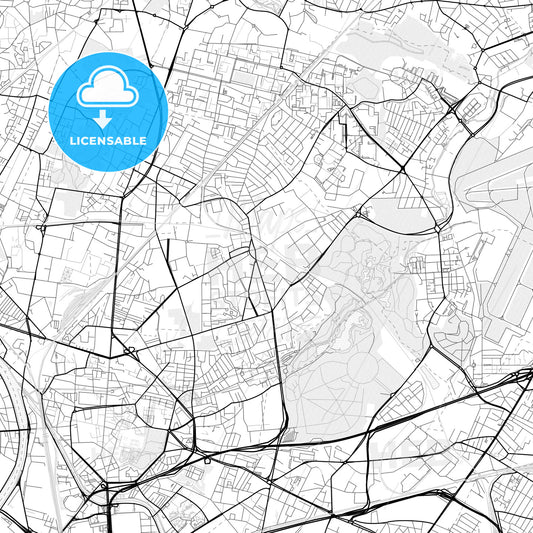 Vector PDF map of Stains, France