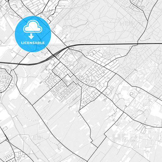 Vector PDF map of Utrechtse Heuvelrug, Netherlands