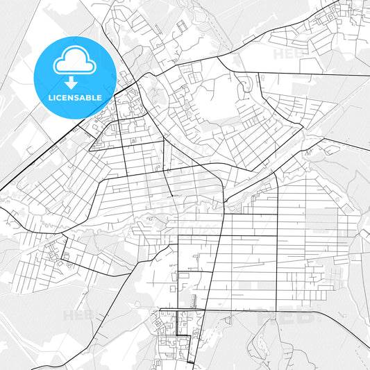 Vector PDF map of Vsevolozhsk, Russia