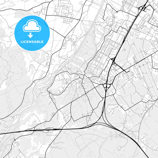 Vector PDF map of Wals-Siezenheim, Austria