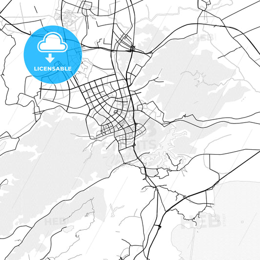 Vector PDF map of Wenling, China