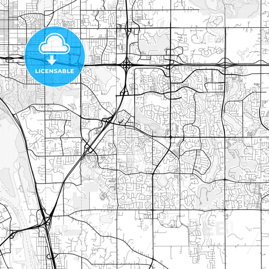 Vector PDF map of Woodbury, Minnesota, United States