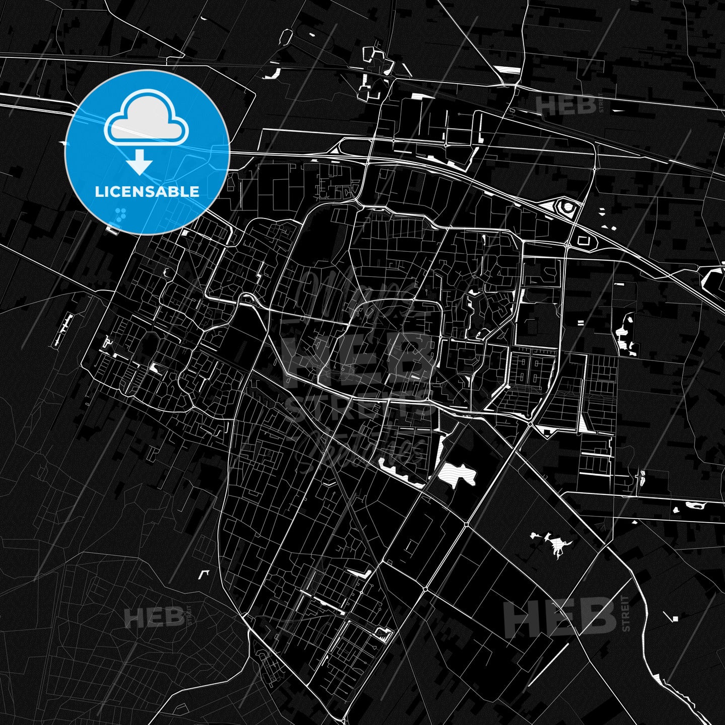 Veenendaal, Netherlands PDF map