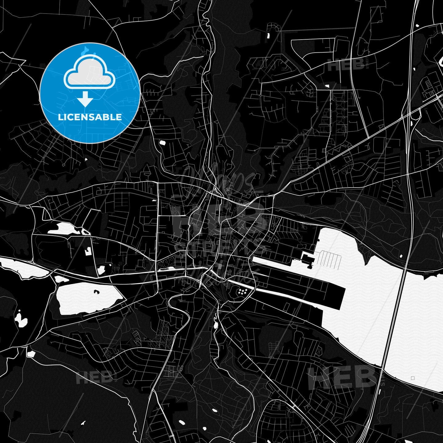 Vejle, Denmark PDF map