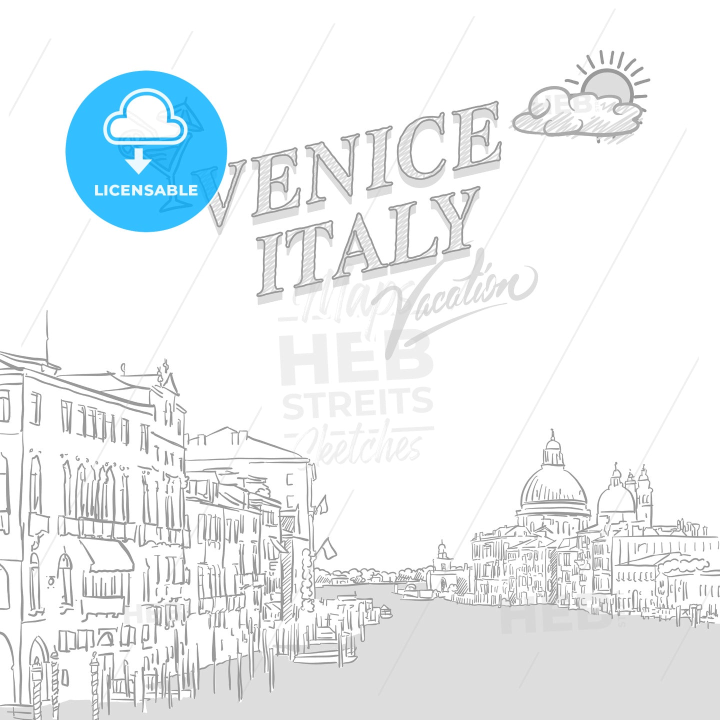 Venice travel marketing cover – instant download