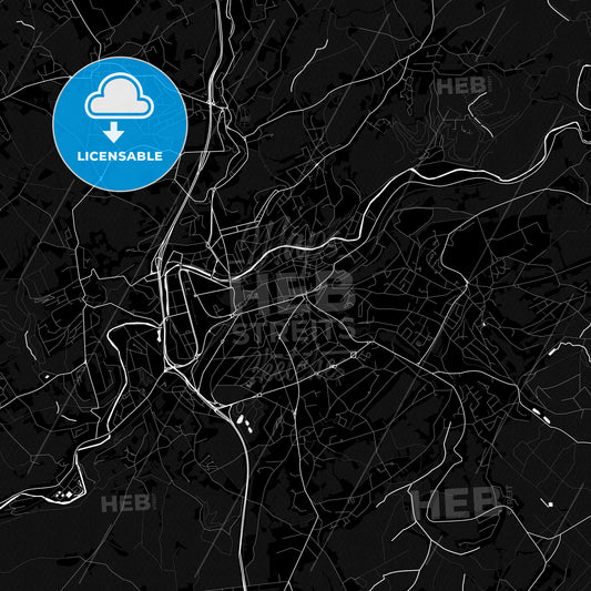 Verviers, Belgium PDF map