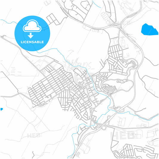 Vespasiano, Brazil, city map with high quality roads.