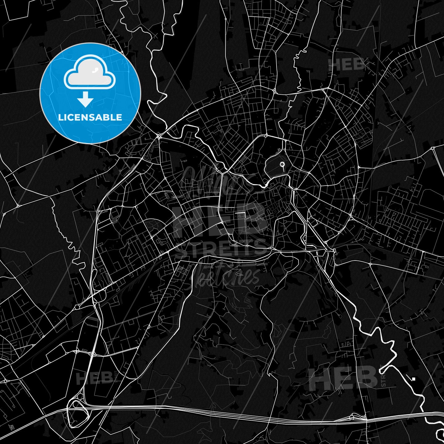 Vicenza, Italy PDF map