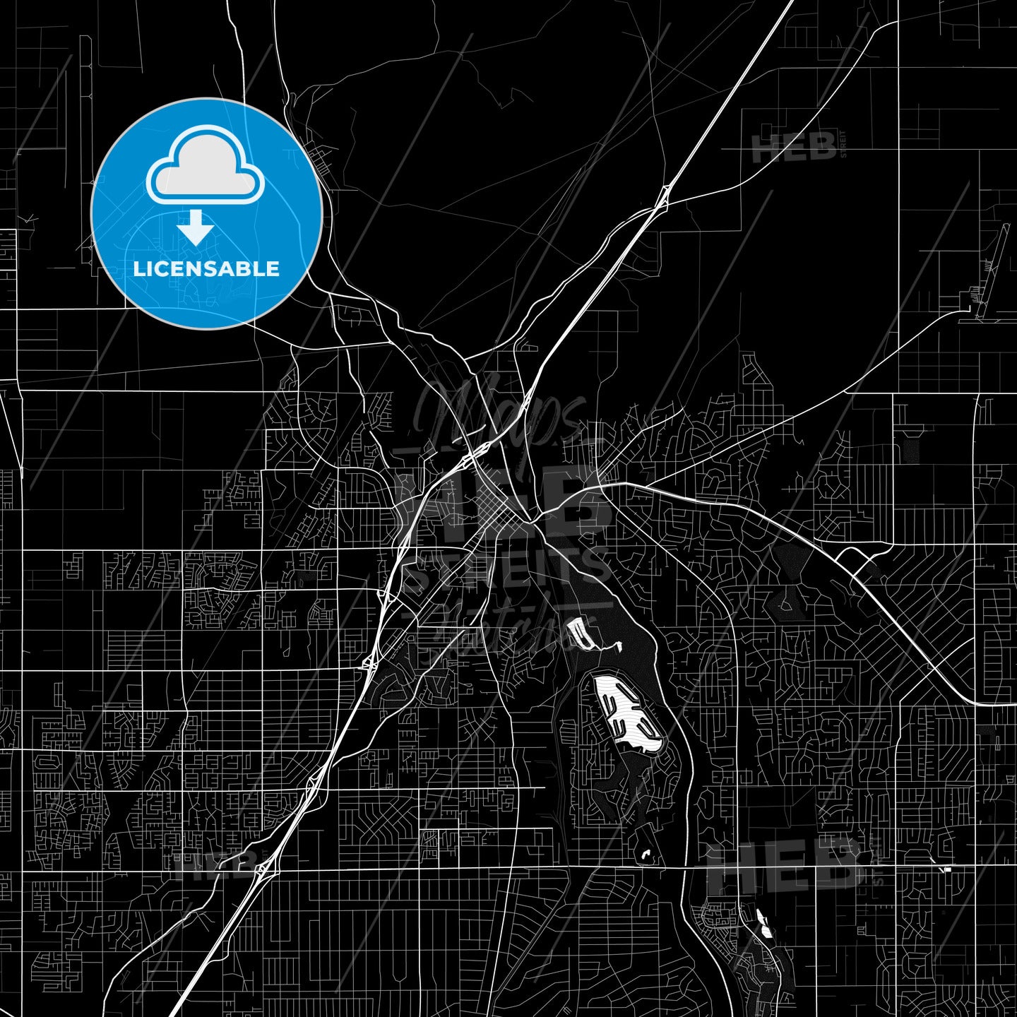 Victorville, California, United States, PDF map