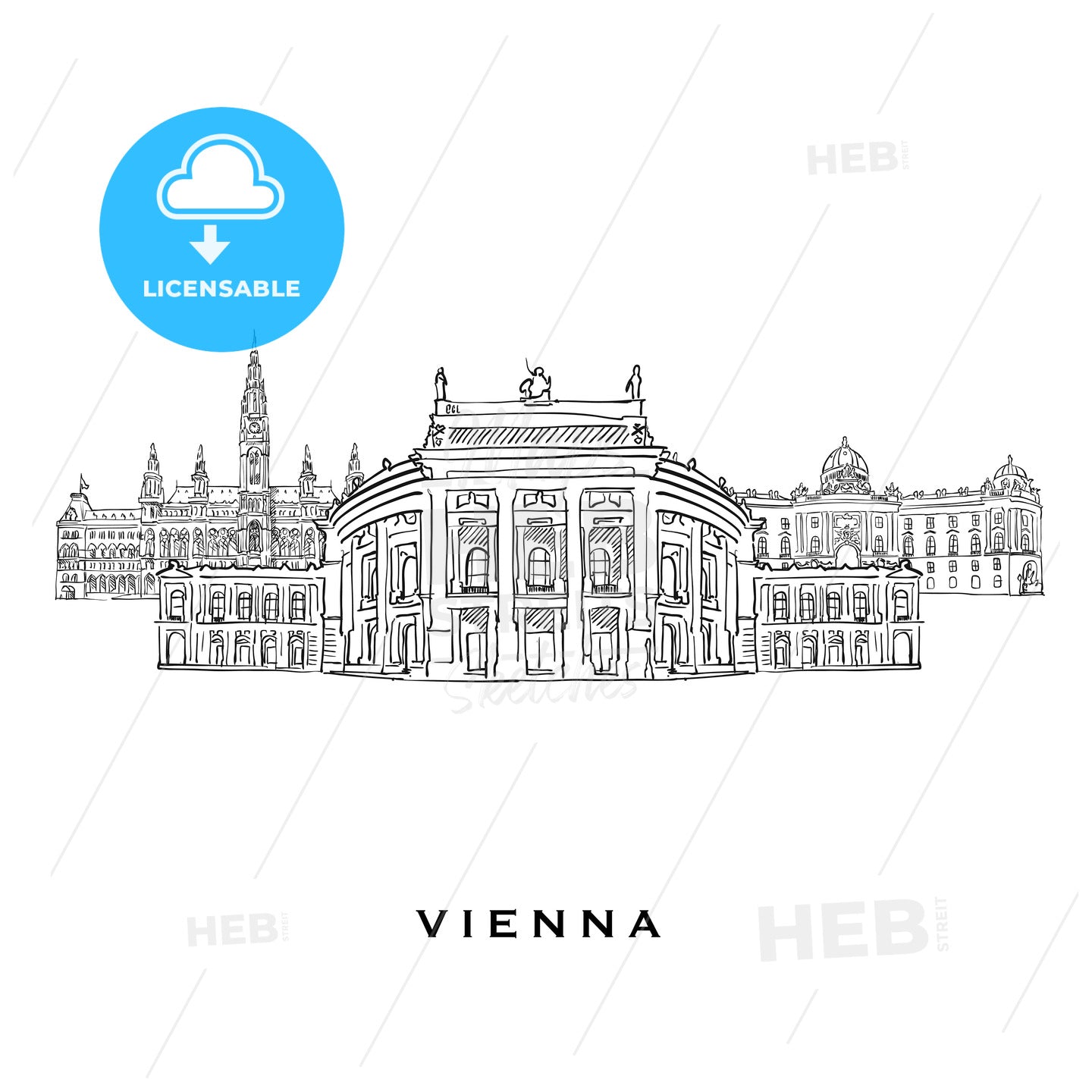 Vienna Austria famous architecture – instant download