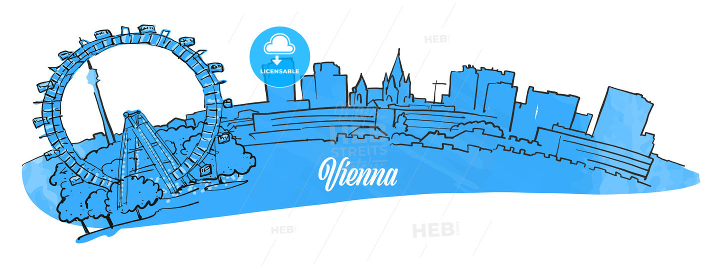Vienna Citiyscape Panorama – instant download
