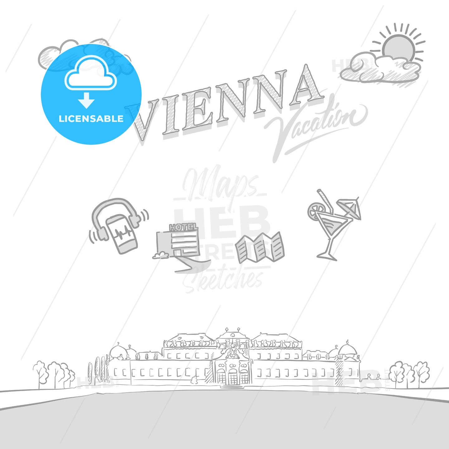 Vienna travel marketing cover – instant download