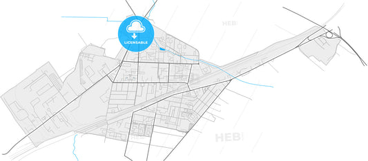 Vyshneve, Kiev Oblast, Ukraine, high quality vector map