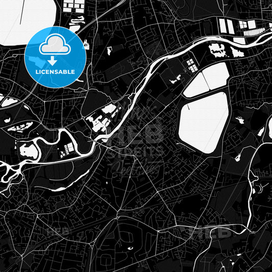 Walton-on-Thames, England PDF map