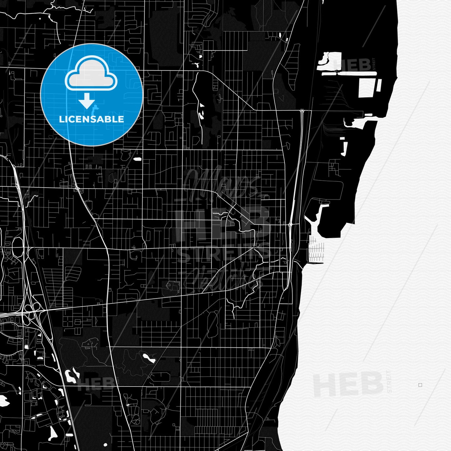 Waukegan, Illinois, United States, PDF map