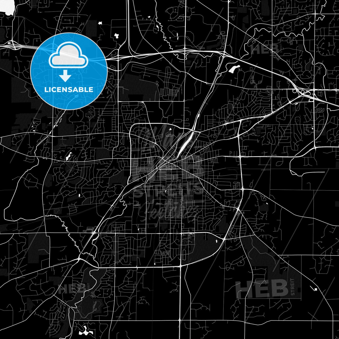 Waukesha, Wisconsin, United States, PDF map