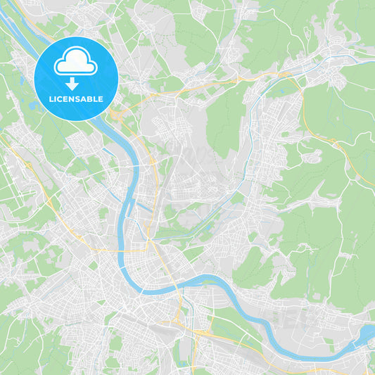 Weil am Rhein, Germany printable street map