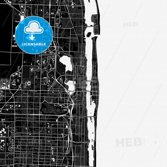 West Palm Beach, Florida, United States, PDF map