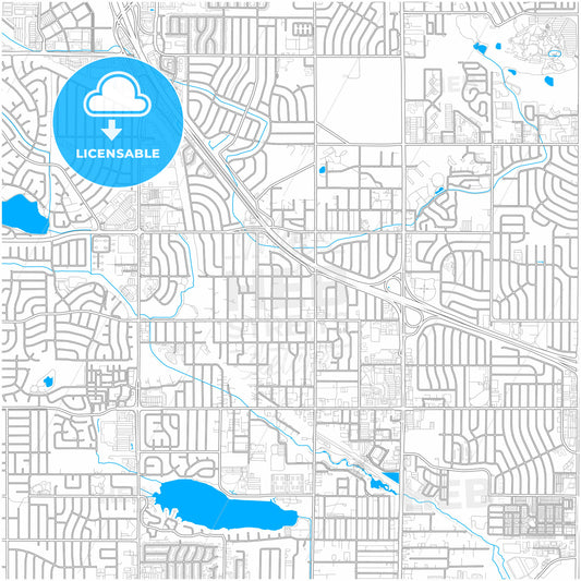 Westminster, Colorado, United States, city map with high quality roads.