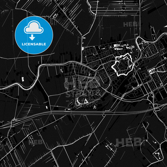 Woerden, Netherlands PDF map