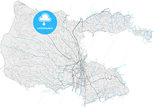 Wolfsberg, Carinthia, Austria, high quality vector map