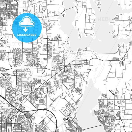 Wylie, Texas - Area Map - Light