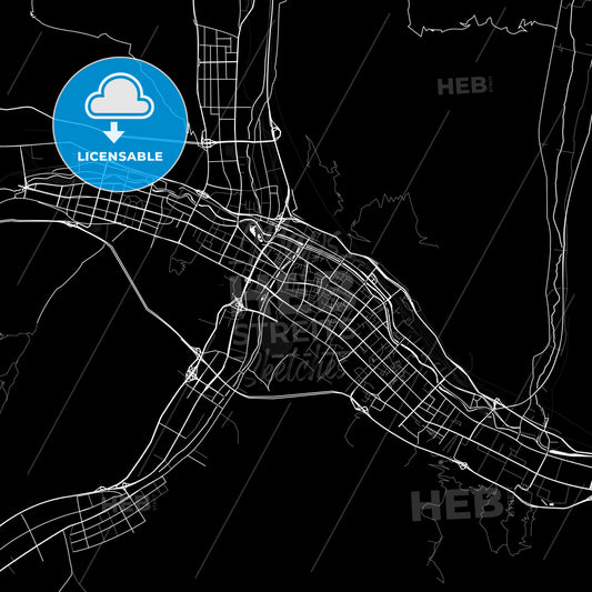 Xining, China PDF map