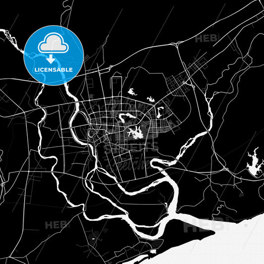 Yangjiang, China PDF map