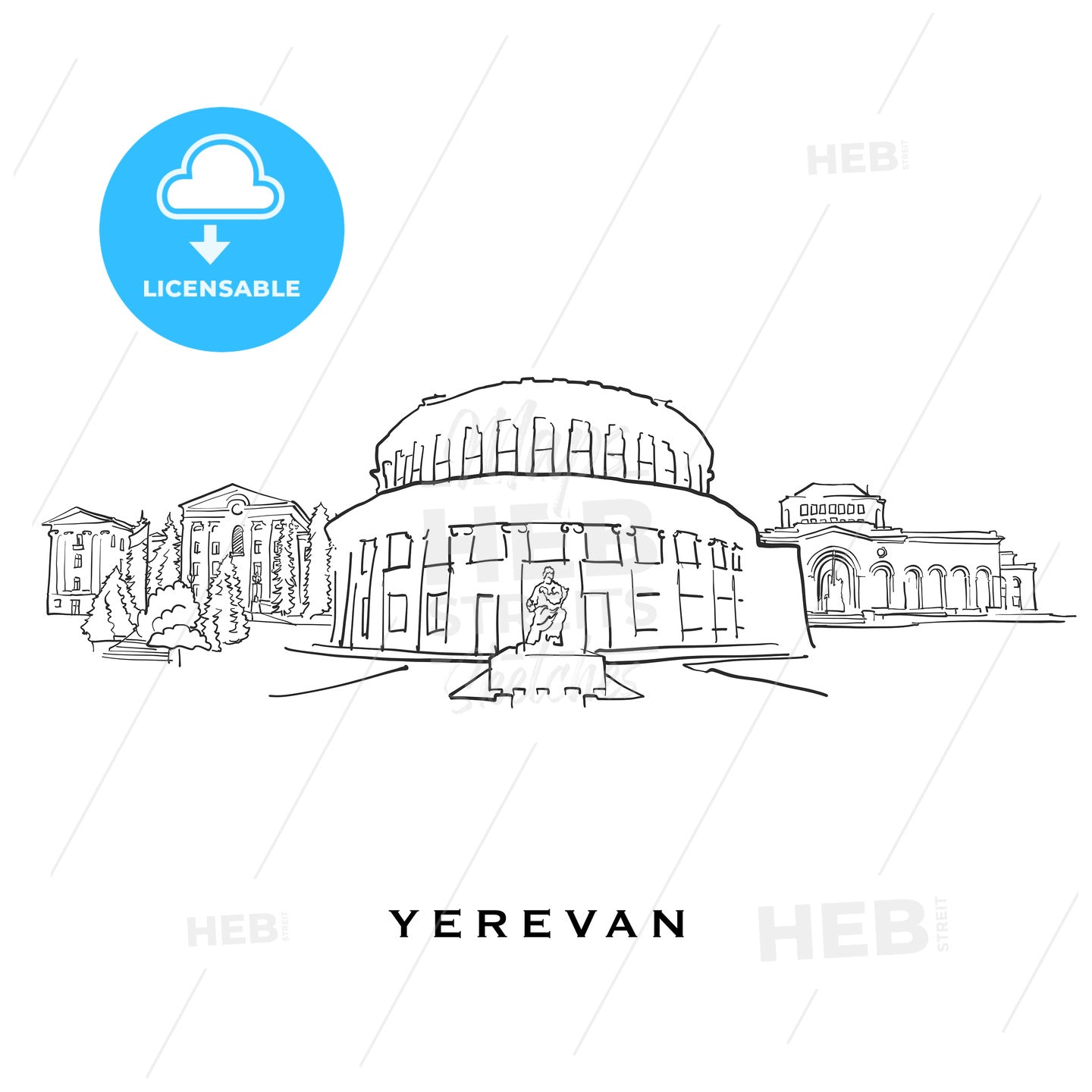 Yerevan Armenia famous architecture – instant download