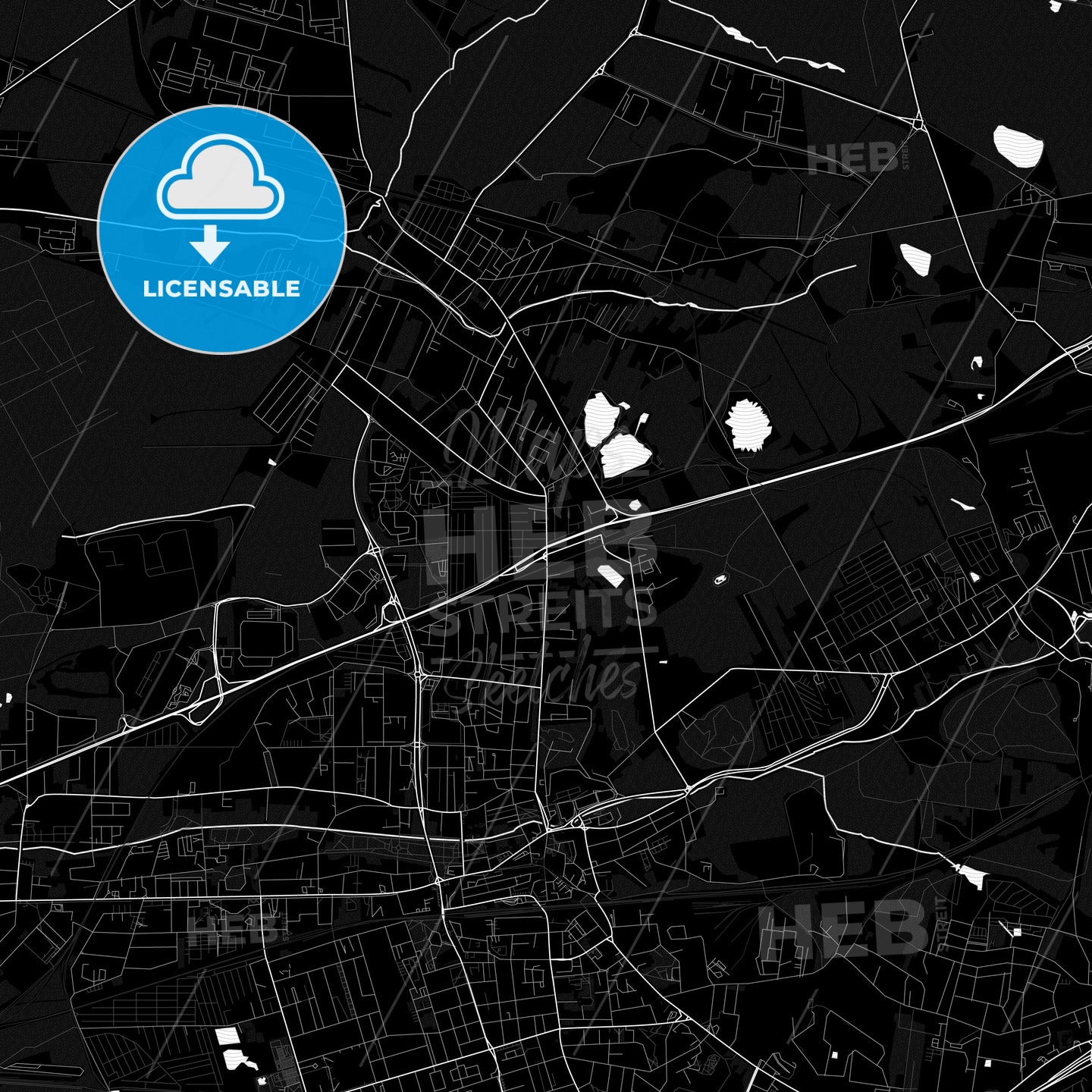 Zabrze, Poland PDF map