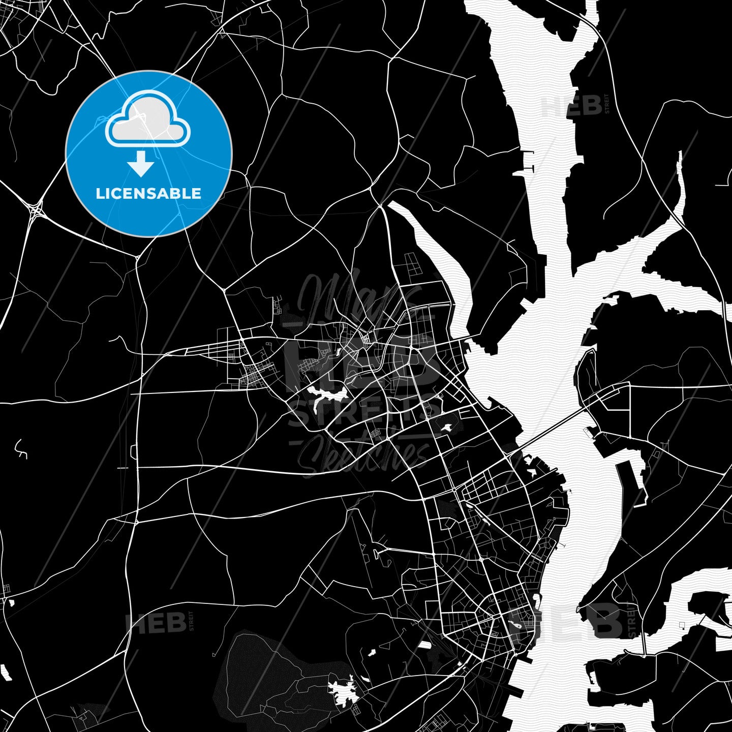 Zhanjiang, China PDF map