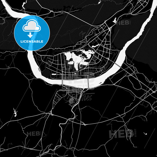 Zhaoqing, China PDF map