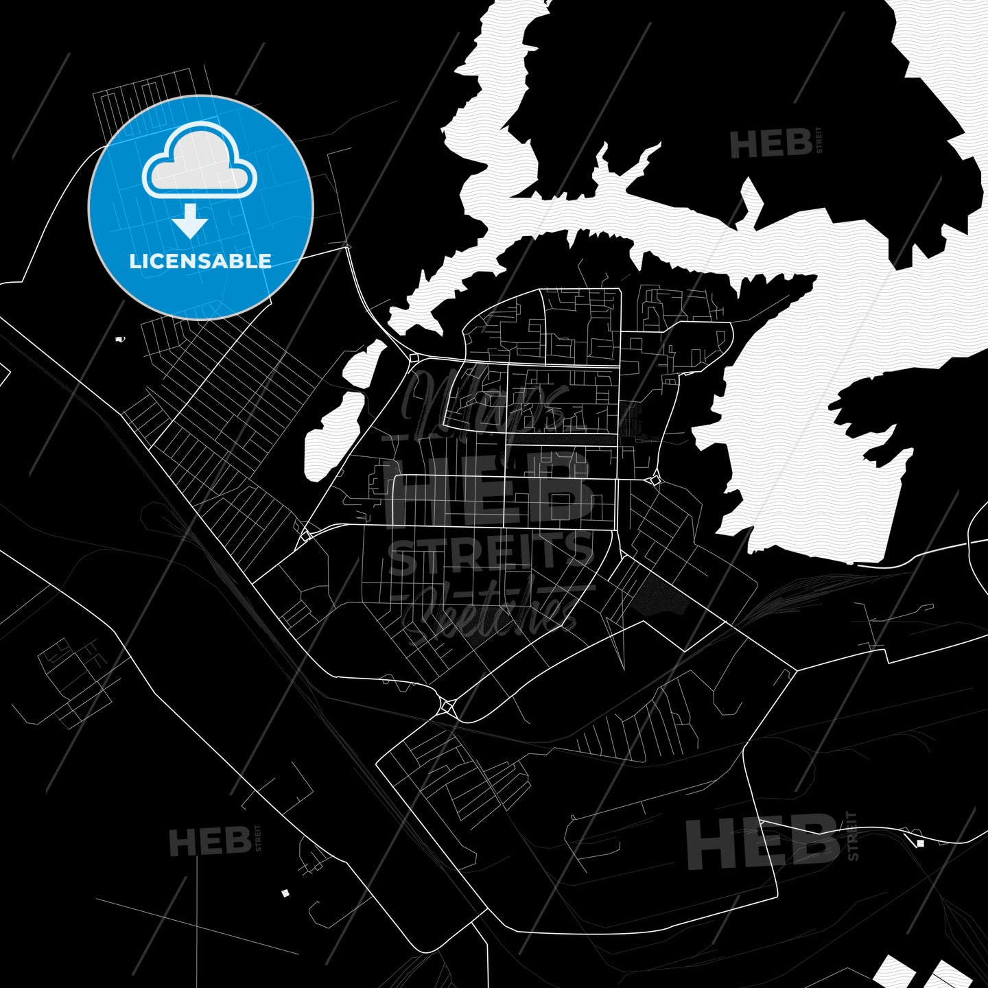 Zhezkazgan, Kazakhstan PDF map