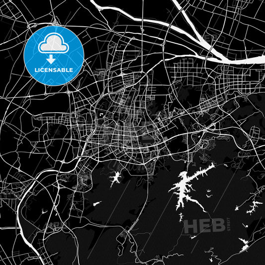 Zhongshan, China PDF map