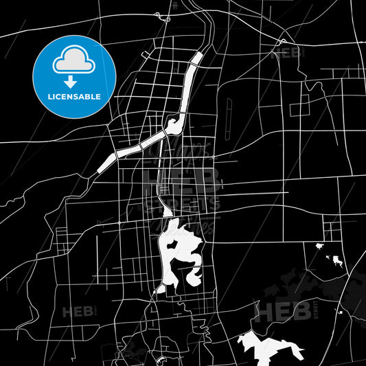 Zhucheng, China PDF map