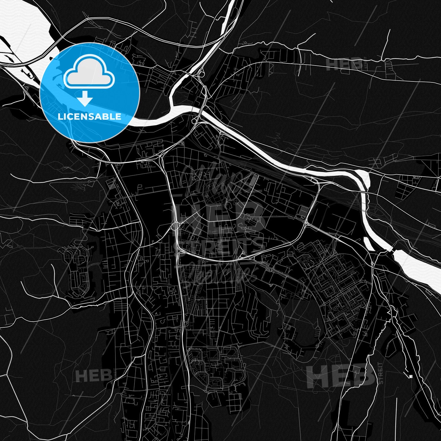 Žilina, Slovakia PDF map