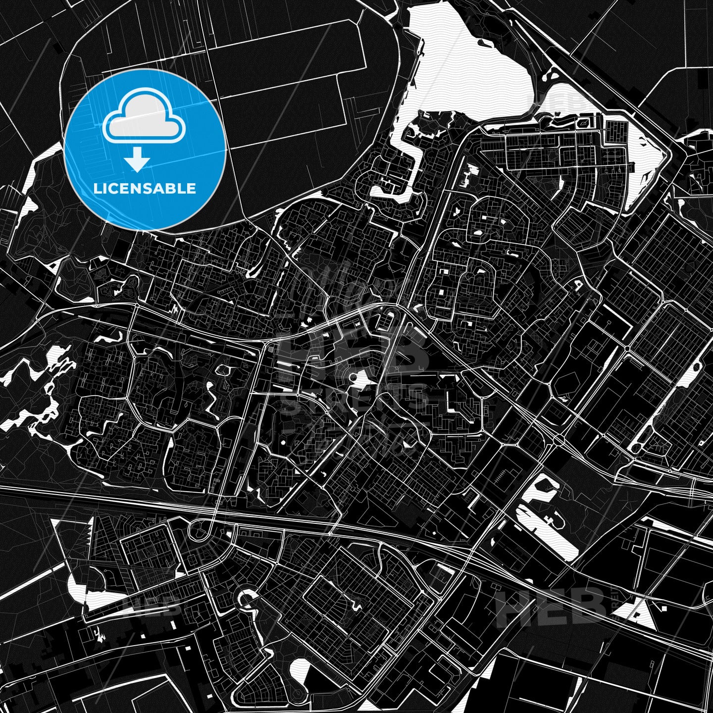 Zoetermeer, Netherlands PDF map