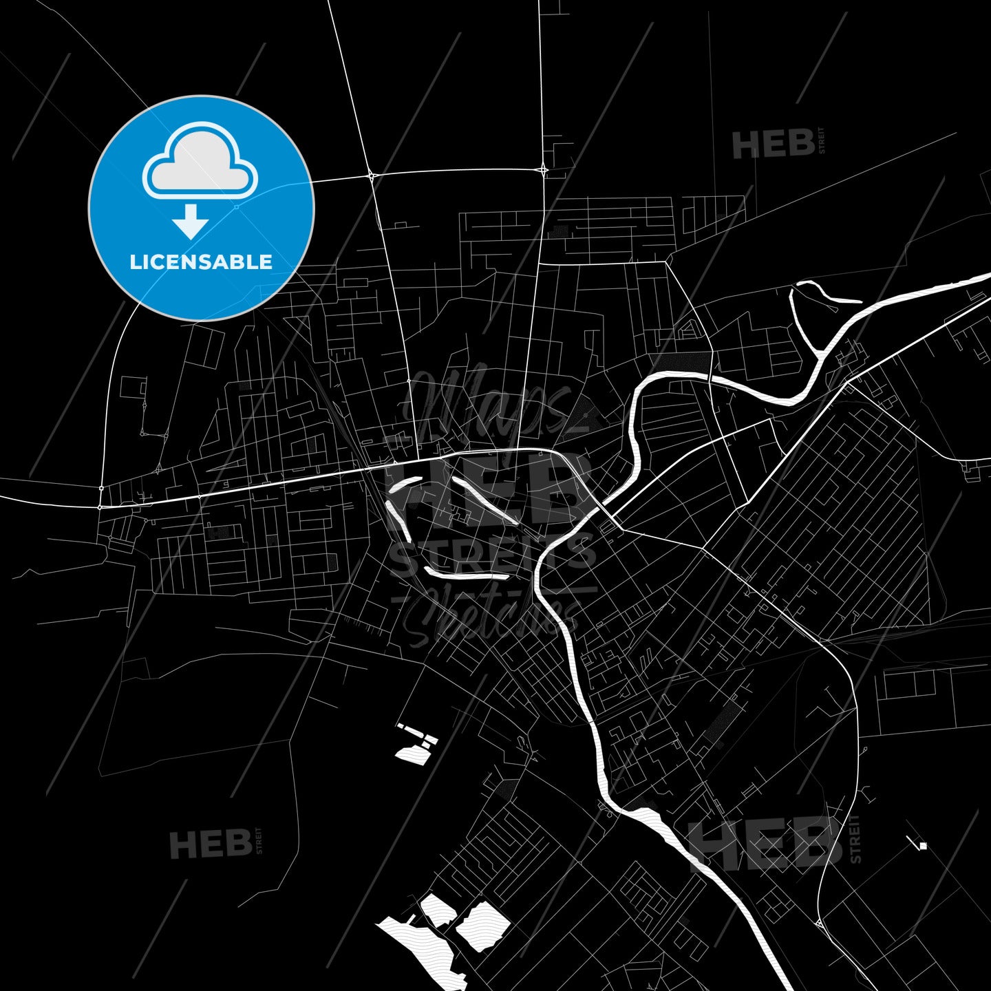 Zrenjanin, Serbia PDF map