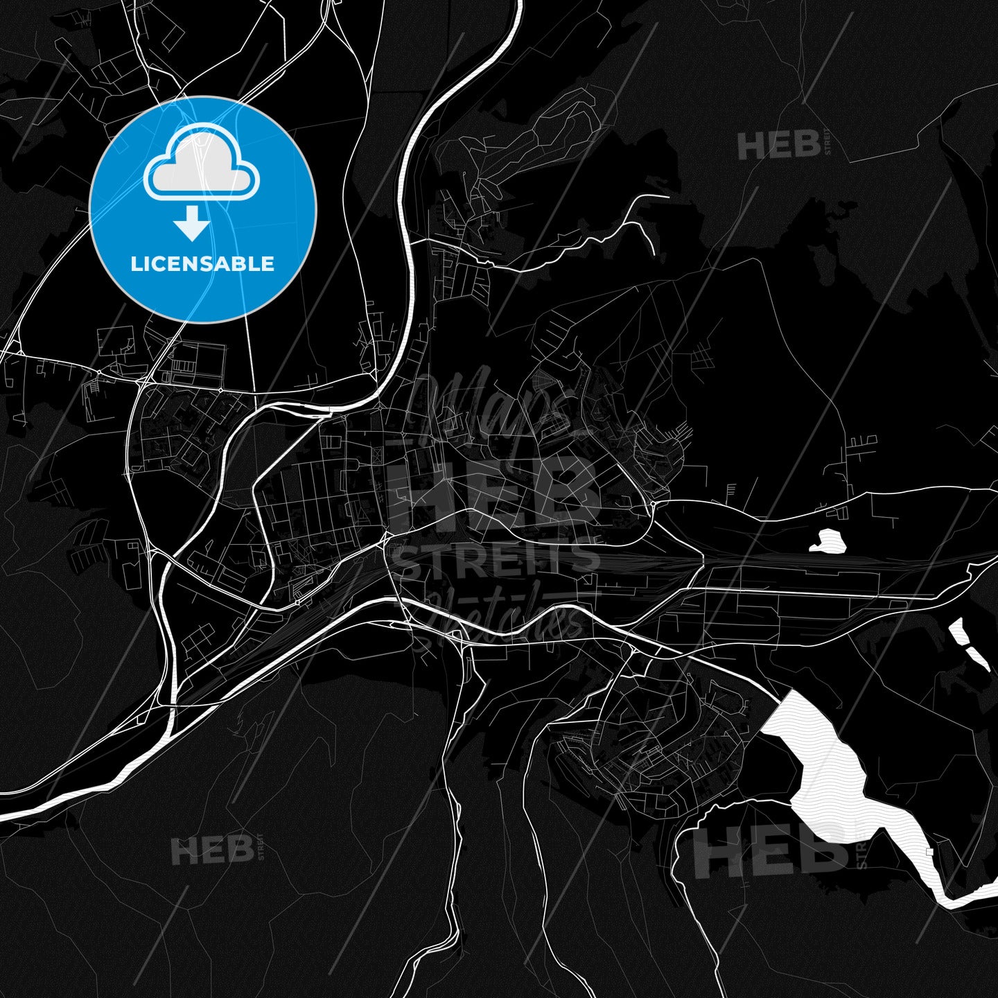 Zvolen, Slovakia PDF map