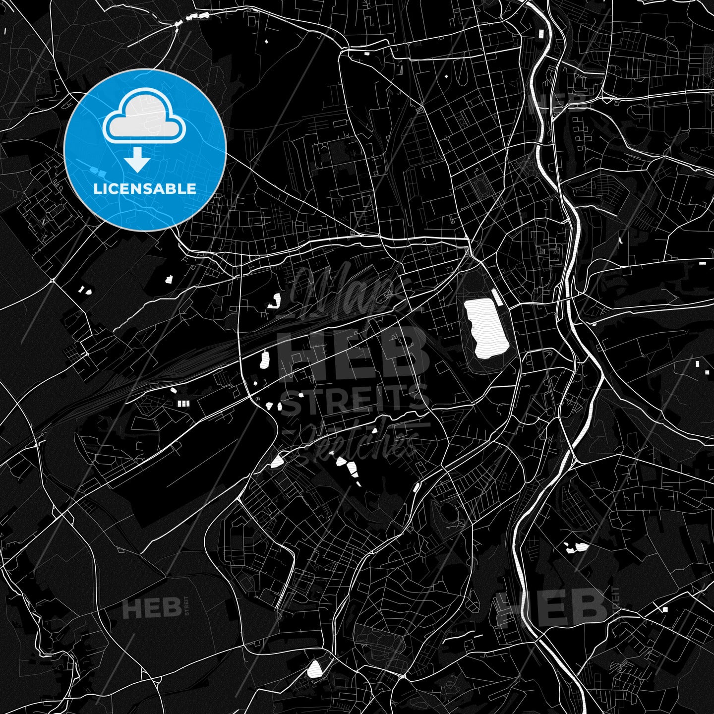 Zwickau, Germany PDF map