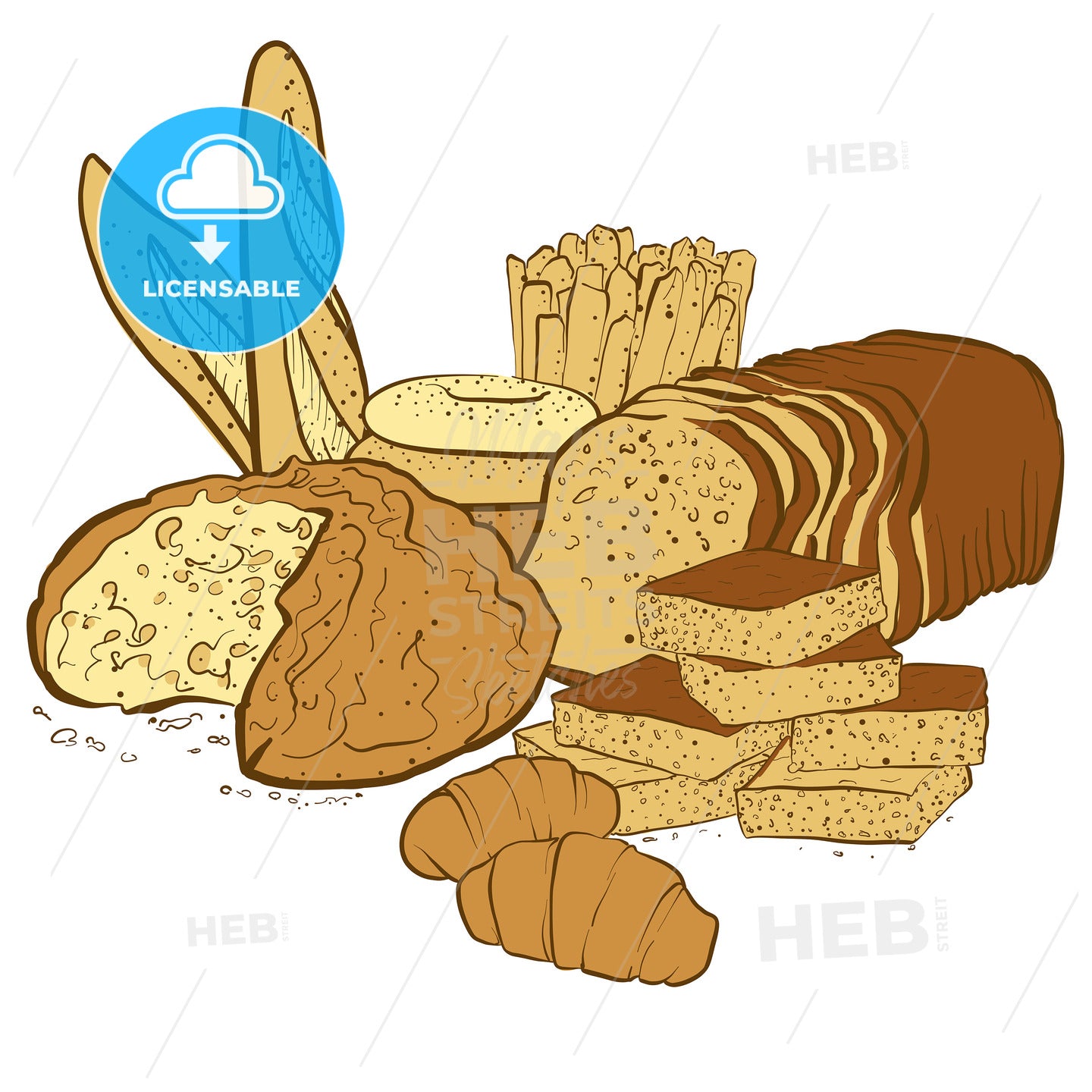 bakery basket products – instant download