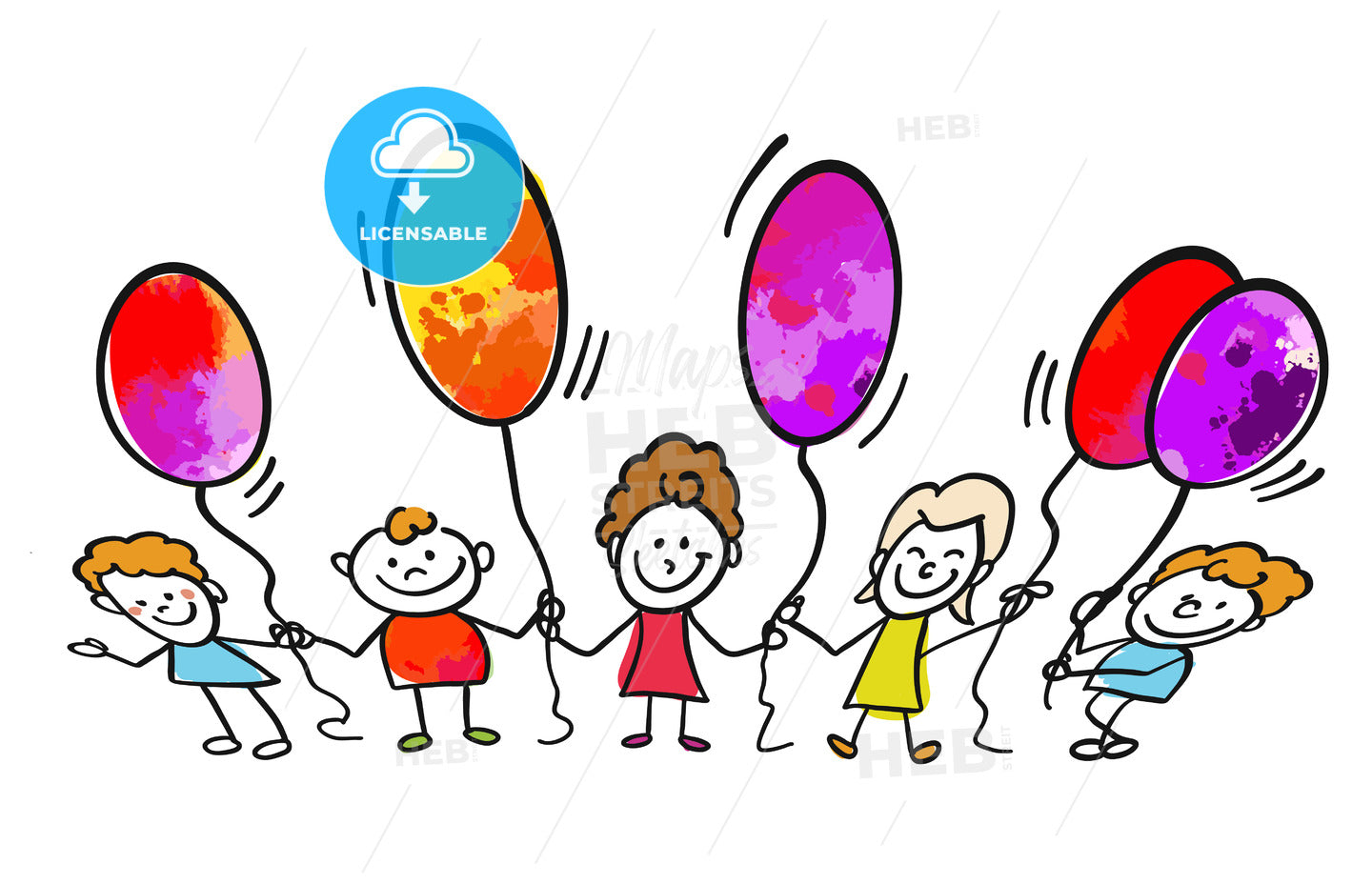 Children With Balloons