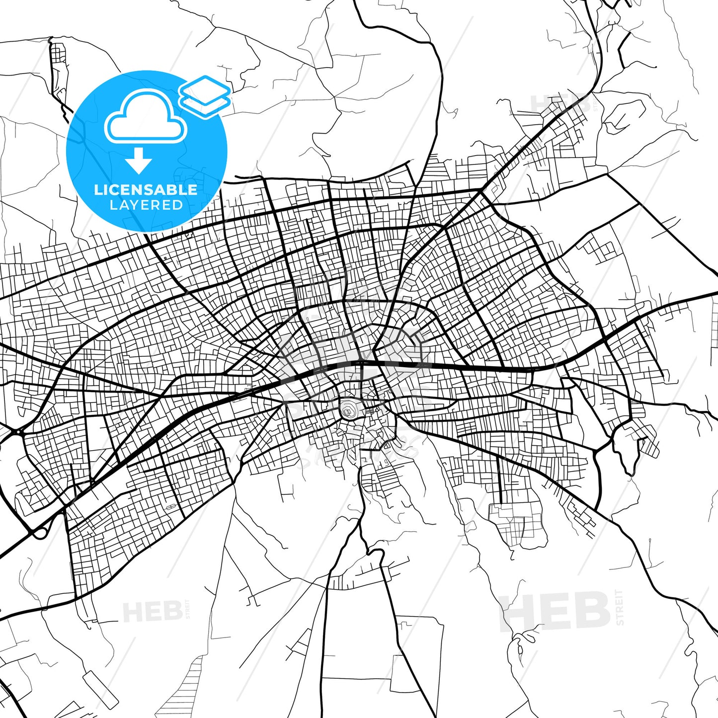 Layered PDF map of Adıyaman, Adıyaman, Turkey