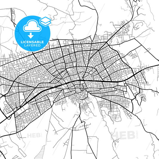 Layered PDF map of Adıyaman, Adıyaman, Turkey