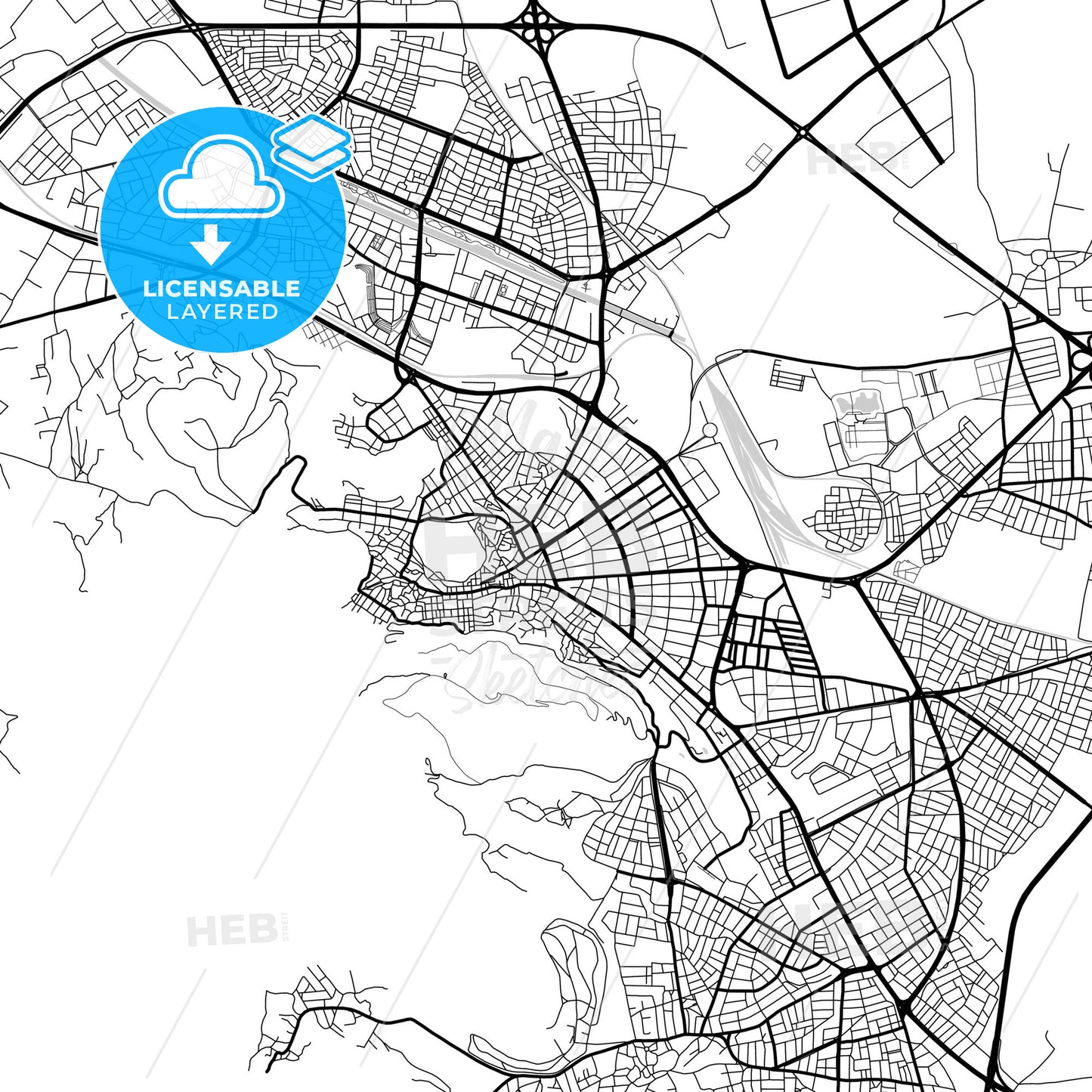 Layered PDF map of Afyon, Afyon, Turkey