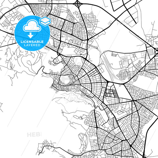 Layered PDF map of Afyon, Afyon, Turkey