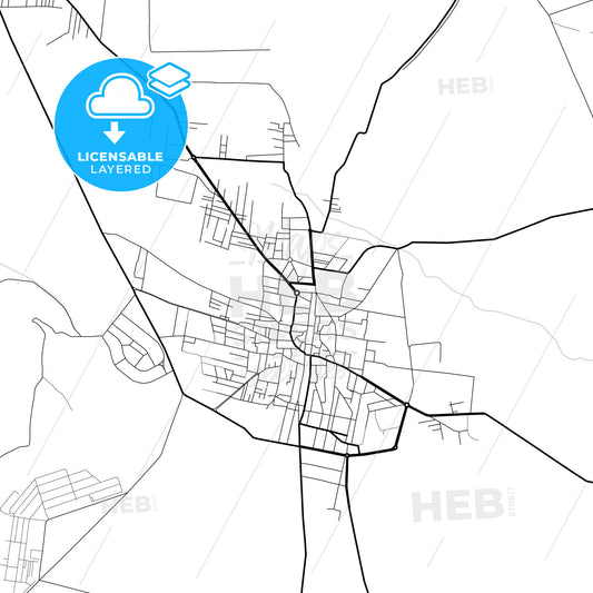 Layered PDF map of Al-Safira, Syria