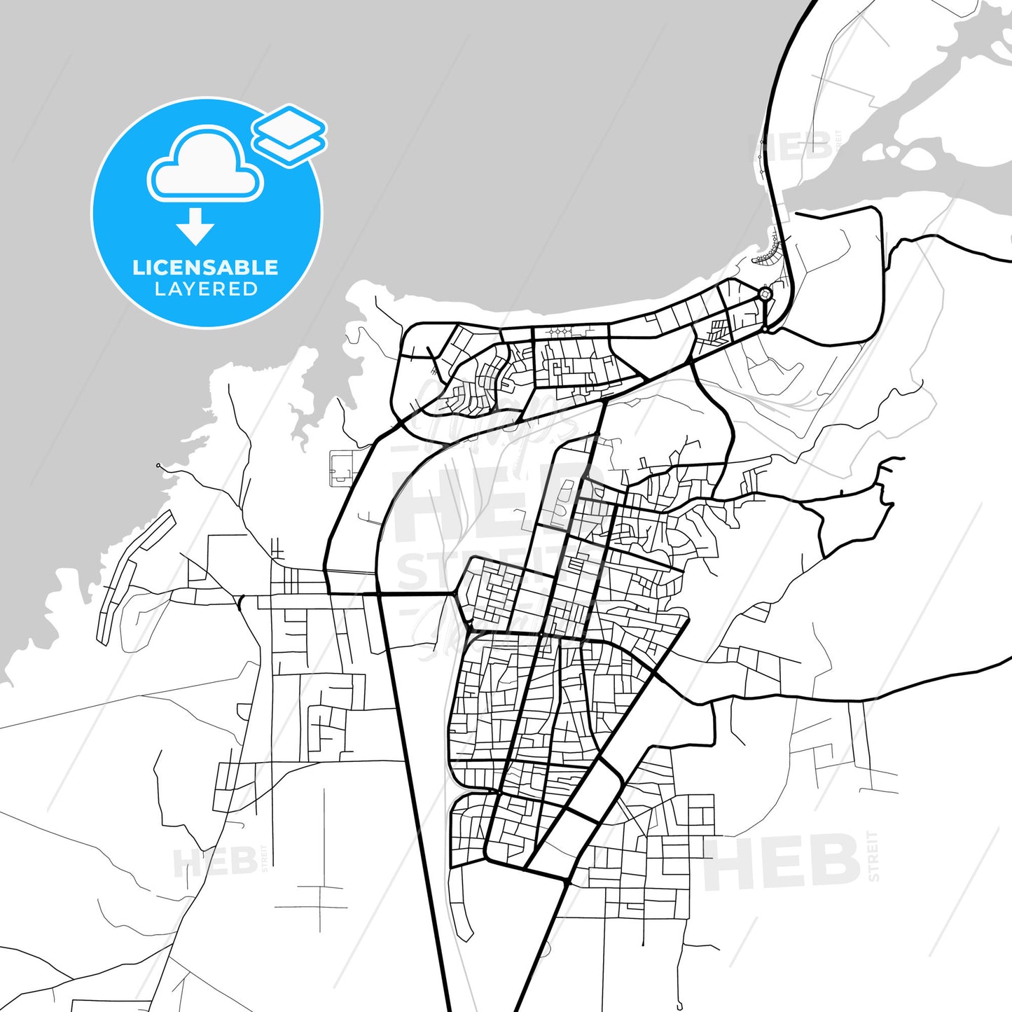 Layered PDF map of Al-Thawrah, Syria