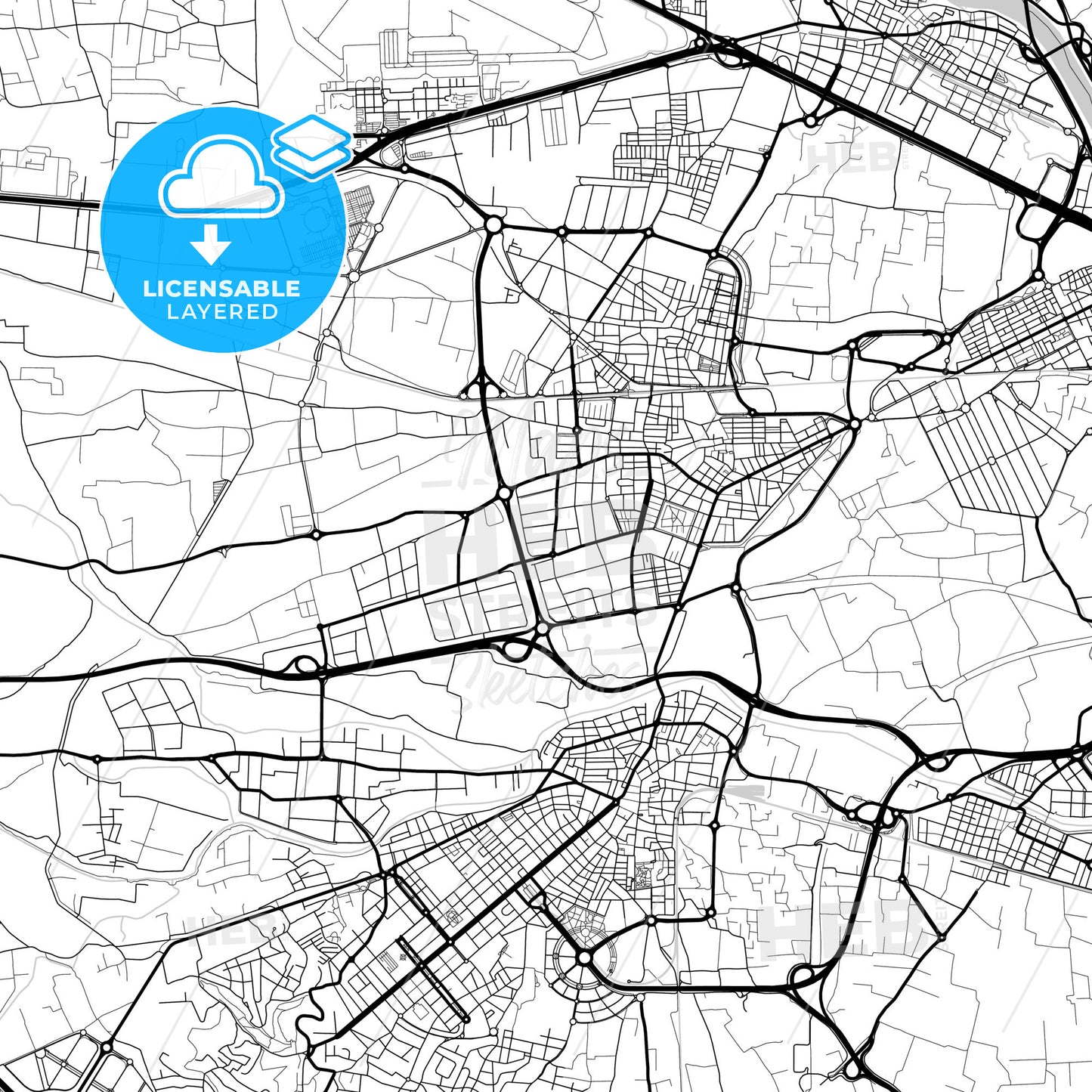 Layered PDF map of Alaquàs, 46970, Spain