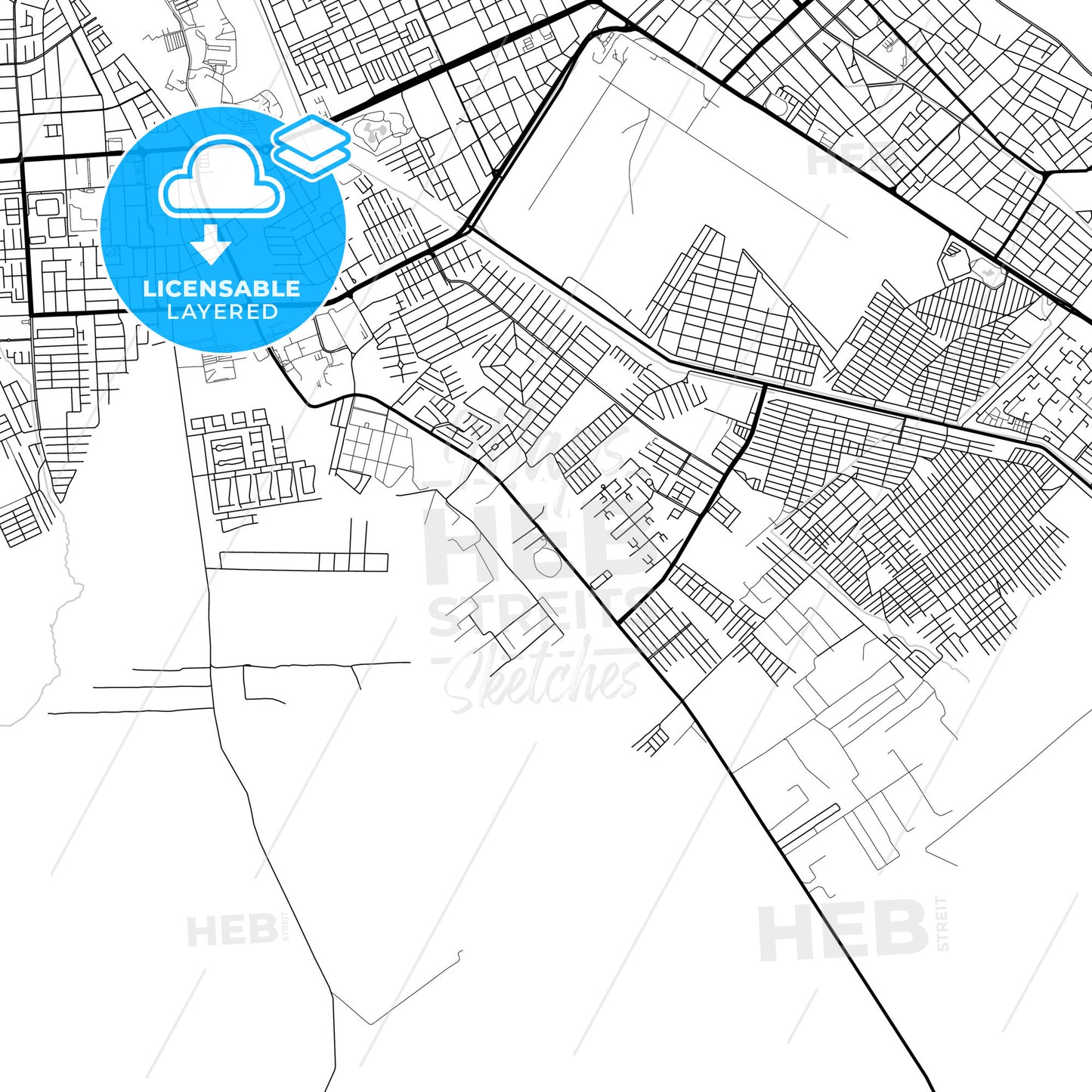 Layered PDF map of Alto Barinas, Venezuela